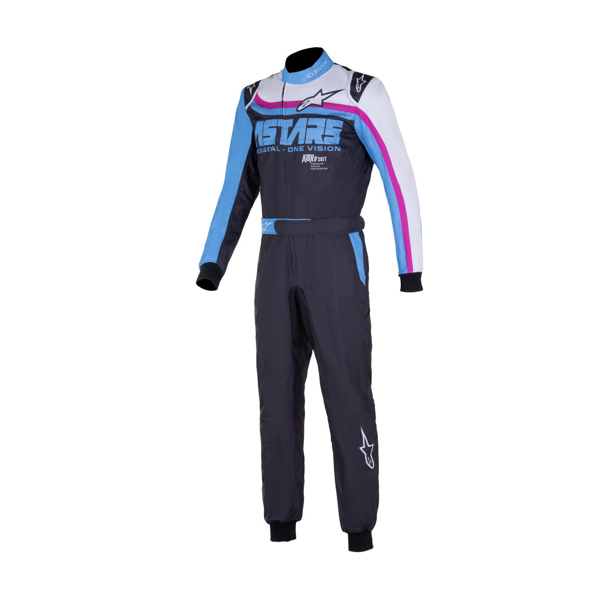 Alpinestars K-MX9 V3 Graphic 2 Suit Black Cyan Fushia 40